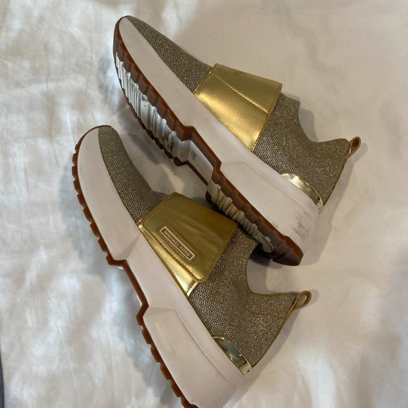 Hayes Signature Logo Platform Sneaker in VANILLA | Michael  Michael Kors Sneakers